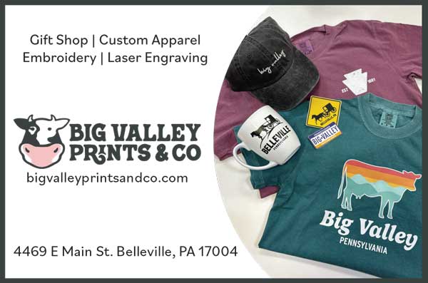 Big Valley Prints & Co <center>Big Valley Prints & Co | <b><a href="https://www.bigvalleyprintsandco.com" target="_blank" rel="noopener noreferrer">CLICK HERE to view the website</a></b></center>