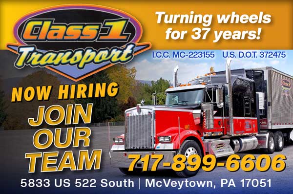 Class 1 Transport <center>Class 1 Transport | <b><a href="http://www.class1transport.com" target="_blank" rel="noopener noreferrer">CLICK HERE to view the website</a></b></center>