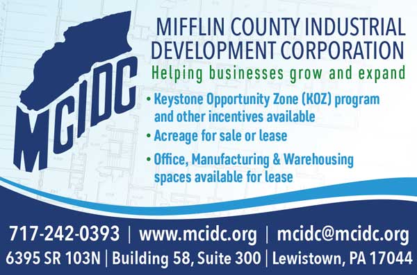 MCIDC <center>Mifflin County Industrial Development Corporation | <b><a href="https://mcidc.org/" target="_blank" rel="noopener noreferrer">CLICK HERE to view the website</a></b></center>