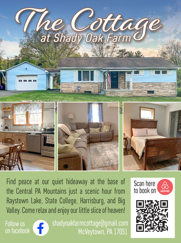 The Cottage at Shady Oak Farm <center>The Cottage at Shady Oak Farm | <b><a href="https://www.facebook.com/people/The-Cottage-at-Shady-Oak-Farm/100091004097346/" target="_blank" rel="noopener noreferrer">CLICK HERE to view the website</a></b></center>