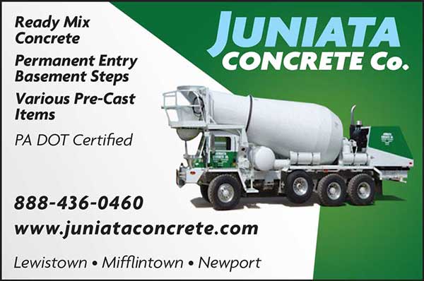Juniata Concrete <center>Juniata Concrete | <b><a href="https://juniataconcrete.com" target="_blank" rel="noopener noreferrer">CLICK HERE to view the website</a></b></center>