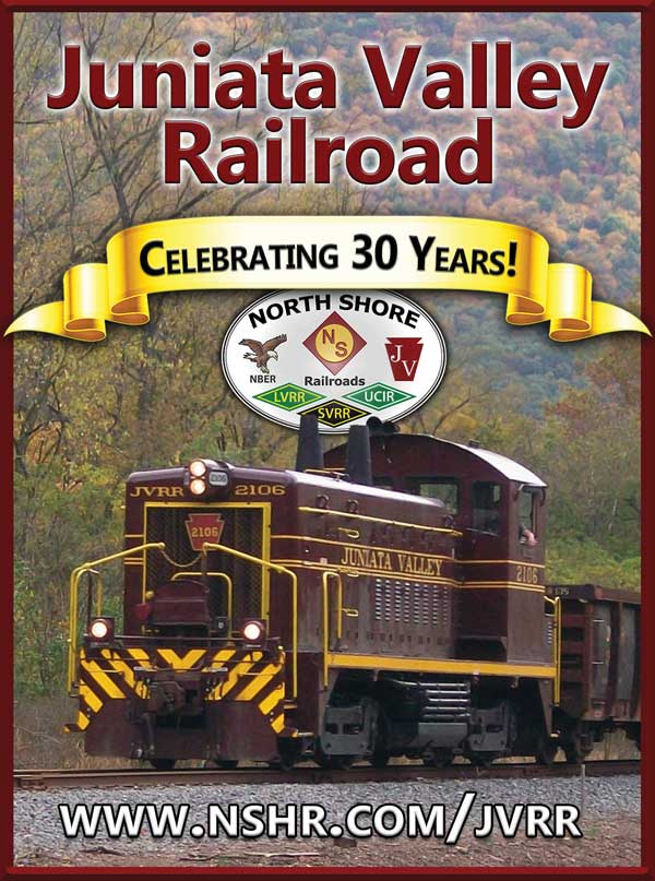 Juniata Valley Railroad <center>Juniata Valley Railroad | <b><a href="https://www.nshr.com/" target="_blank" rel="noopener noreferrer">CLICK HERE to view the website</a></b></center>